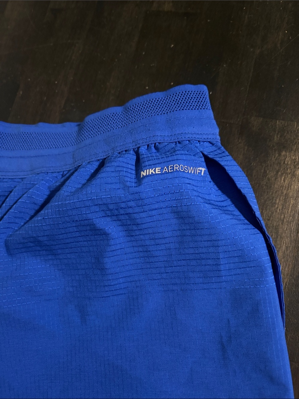 Nike Blue Aeroswift Racing Running Shorts Size Medium Marathon Runner - Picture 4 of 7